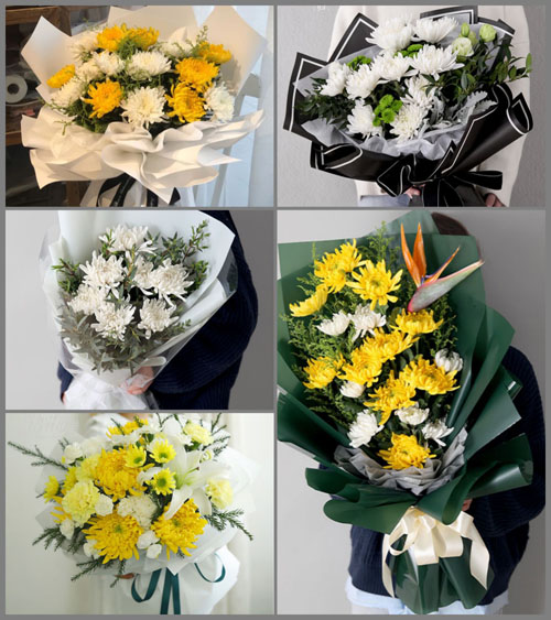 山东青岛平度市旧店镇东营村白事花束代送